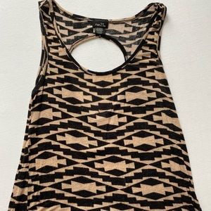 Aztec print tank top